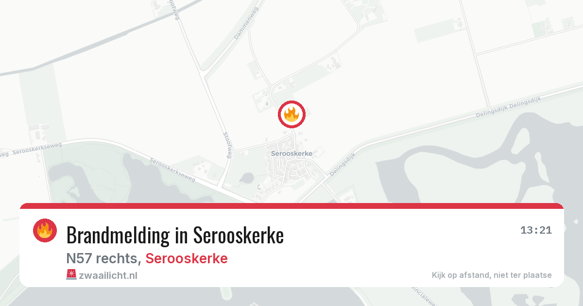 Brandmelding in Serooskerke — 19 mei 2026