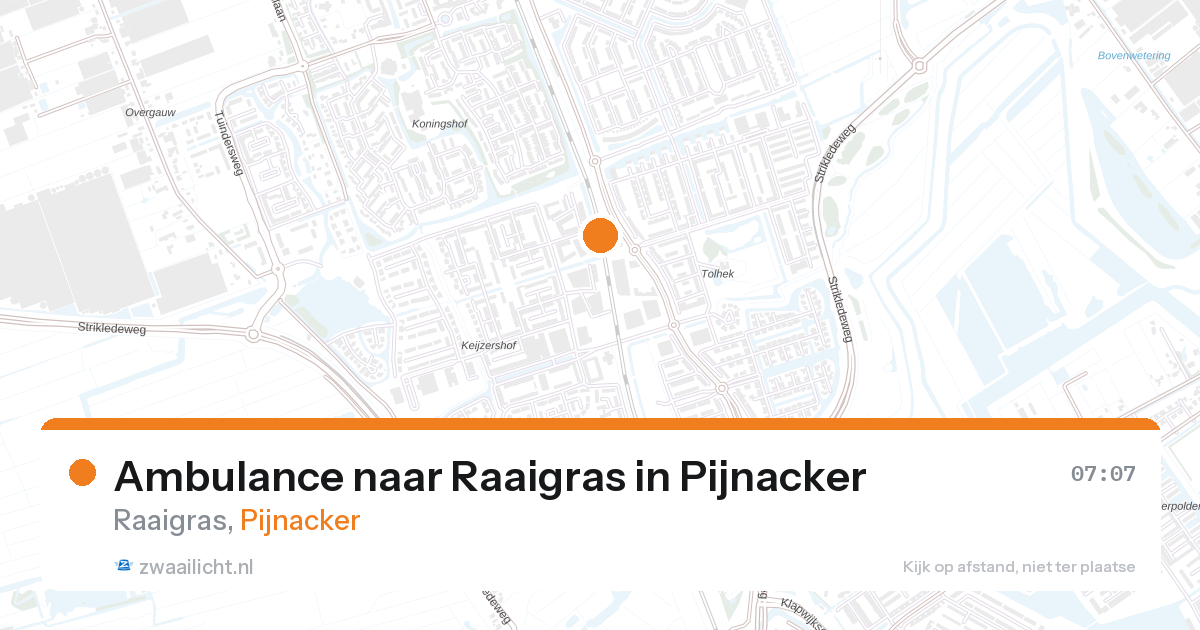 Ambulance naar Raaigras in Pijnacker — 18 mei 2026