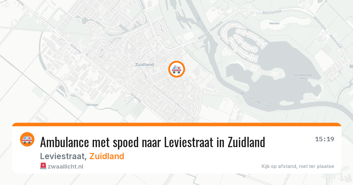 Ambulance met spoed naar Leviestraat in Zuidland — 29 jan 2026