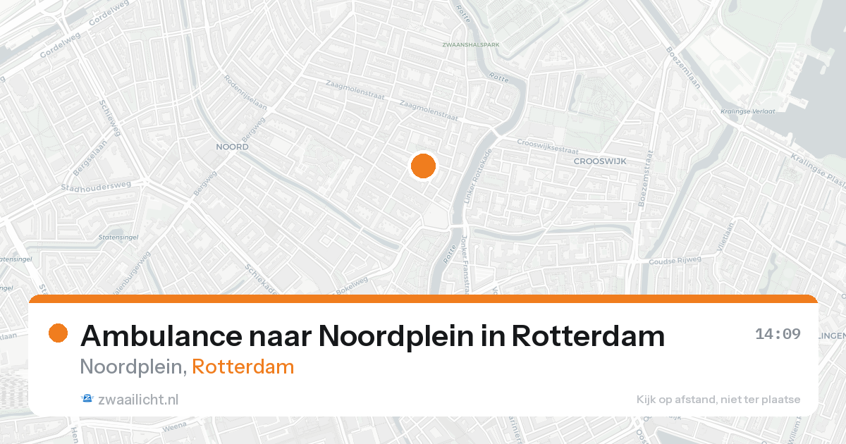 Ambulance naar Noordplein in Rotterdam — 25 aug 2026