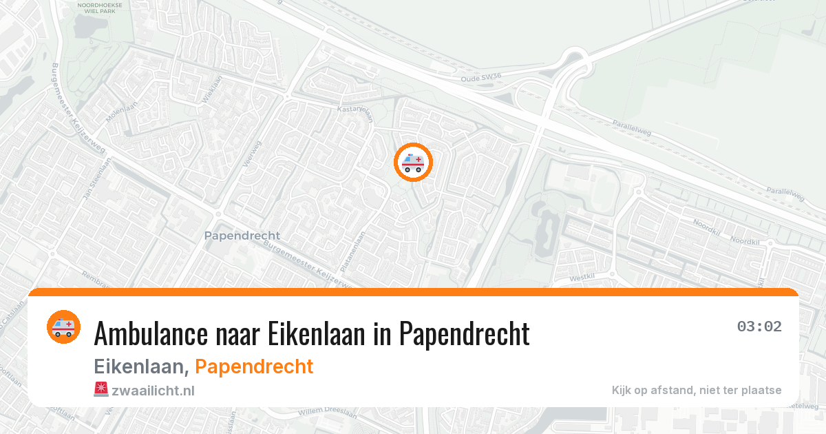 Ambulance naar Eikenlaan in Papendrecht — 7 apr 2026