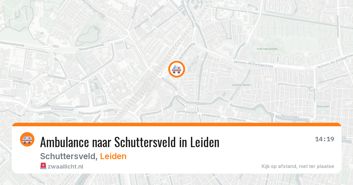Ambulance naar Schuttersveld in Leiden — 28 apr 2026