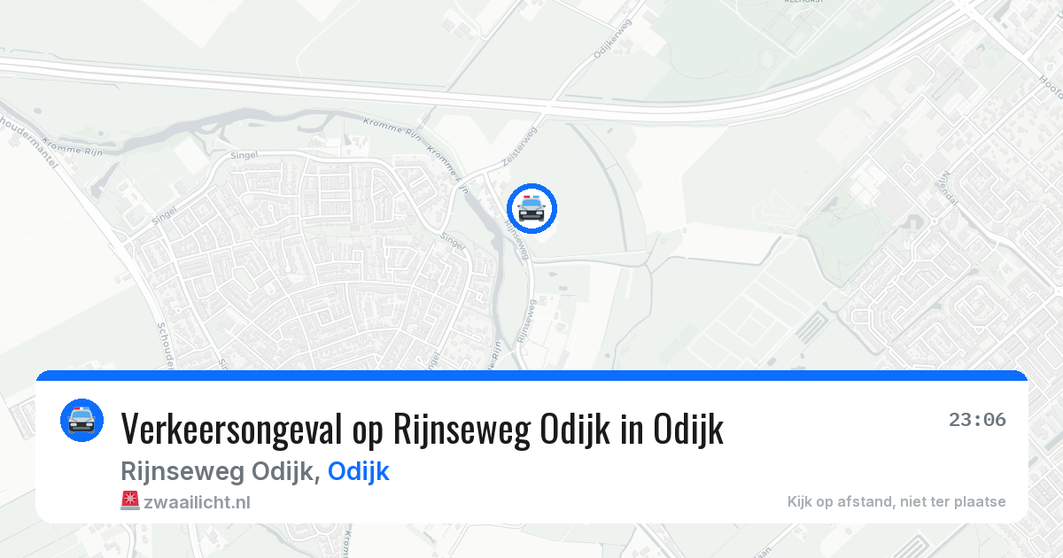Verkeersongeval op Rijnseweg Odijk in Odijk — 19 jun 2026