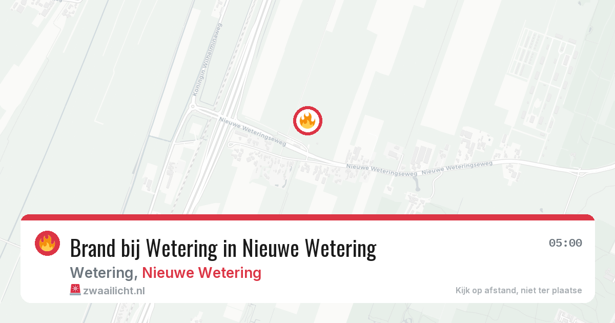 Brand bij Wetering in Nieuwe Wetering — 25 mrt 2026