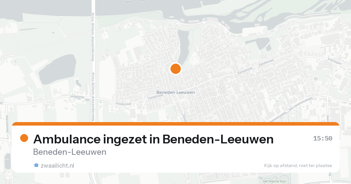 Ambulance ingezet in Beneden-Leeuwen — 3 jul 2026
