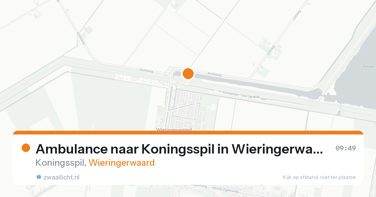 Ambulance naar Koningsspil in Wieringerwaard — 31 jan 2026