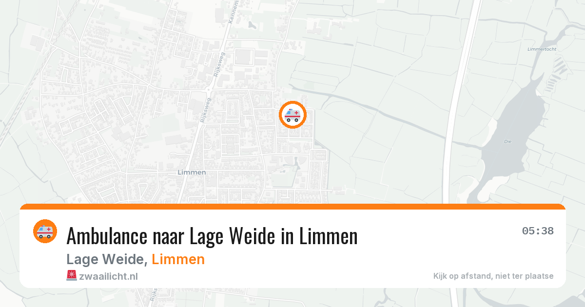 Ambulance naar Lage Weide in Limmen — 27 mrt 2026