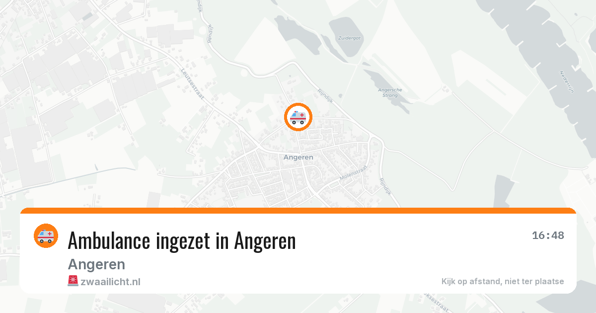 Ambulance ingezet in Angeren — 25 jul 2026