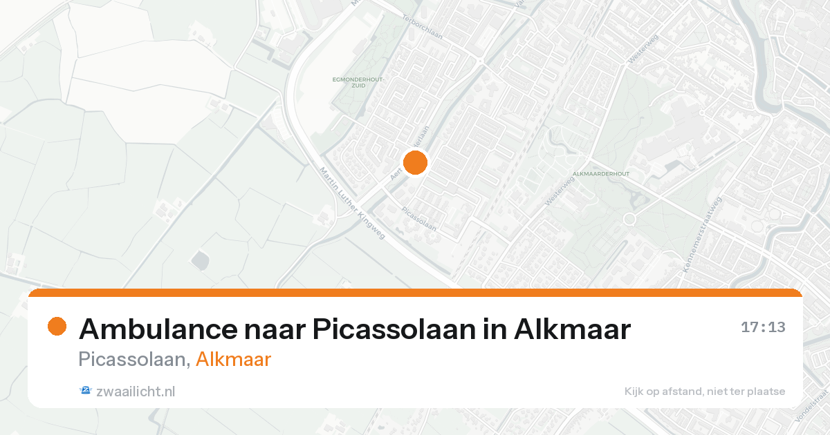 Ambulance naar Picassolaan in Alkmaar — 22 aug 2026