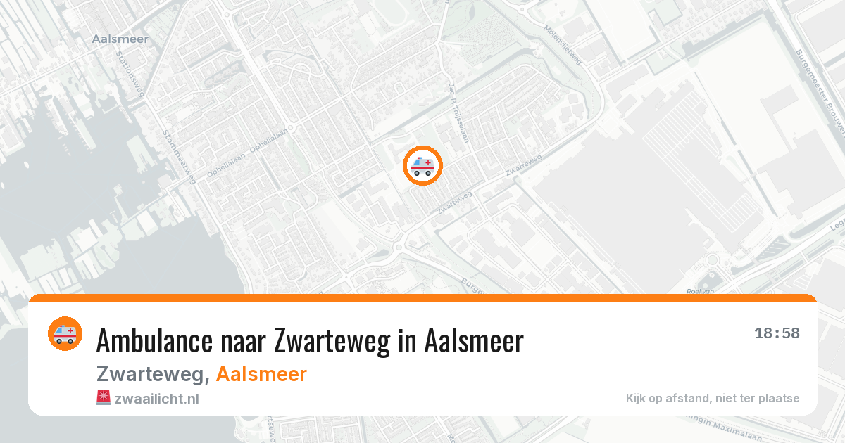 Ambulance naar Zwarteweg in Aalsmeer — 11 aug 2026