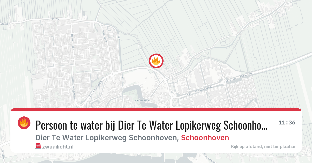 Persoon te water bij Dier Te Water Lopikerweg Schoonhoven in Schoonhoven — 28 jul 2026