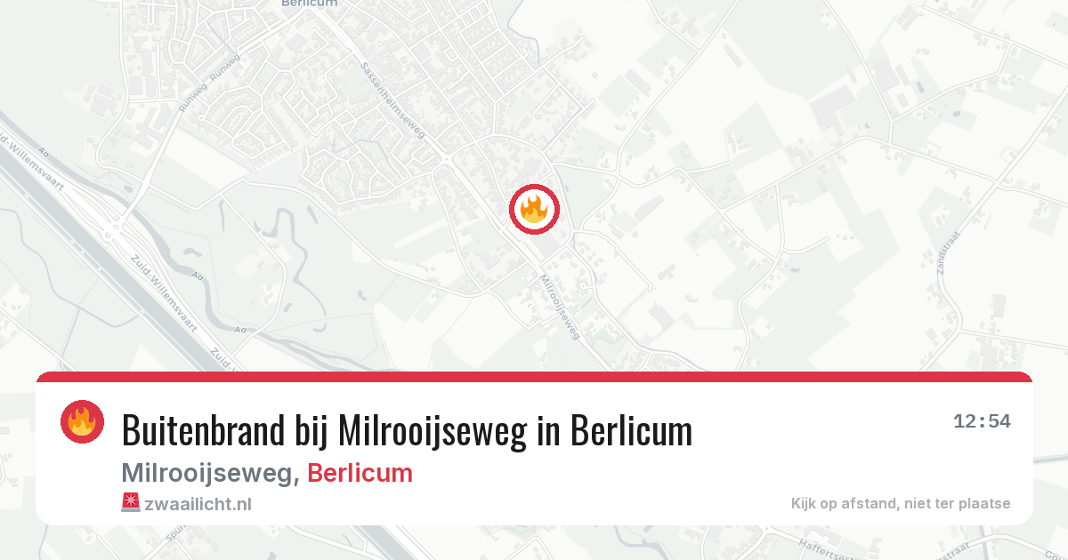 Buitenbrand bij Milrooijseweg in Berlicum — 7 aug 2026