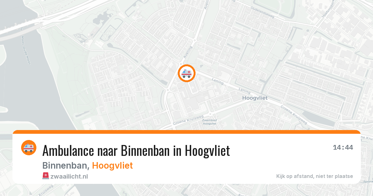 Ambulance naar Binnenban in Hoogvliet — 4 jun 2026