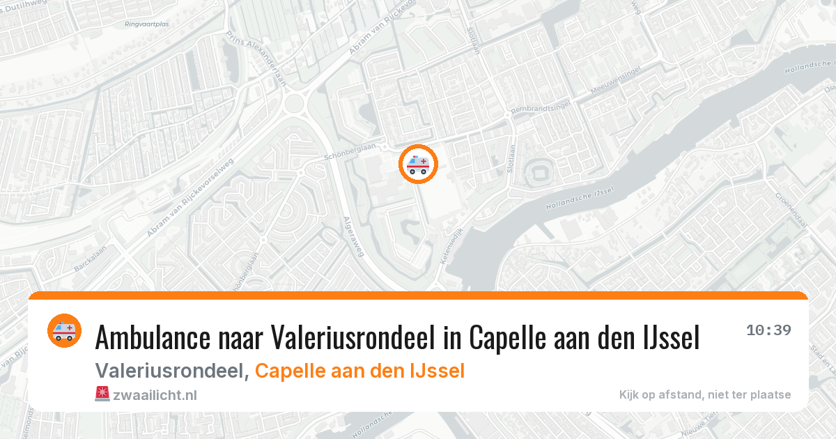 Ambulance naar Valeriusrondeel in Capelle aan den IJssel — 13 aug 2026
