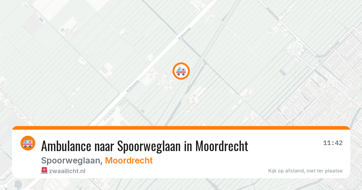 Ambulance naar Spoorweglaan in Moordrecht — 12 aug 2026