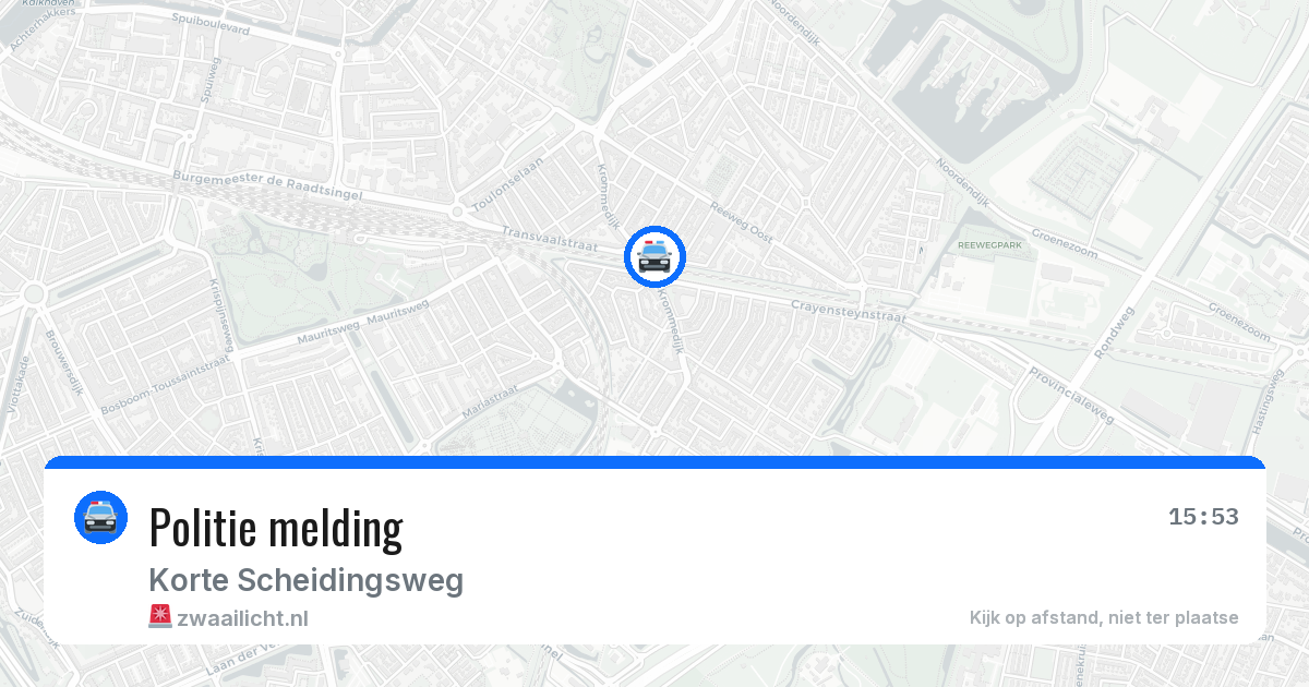 Politie melding — 2 mei 2026