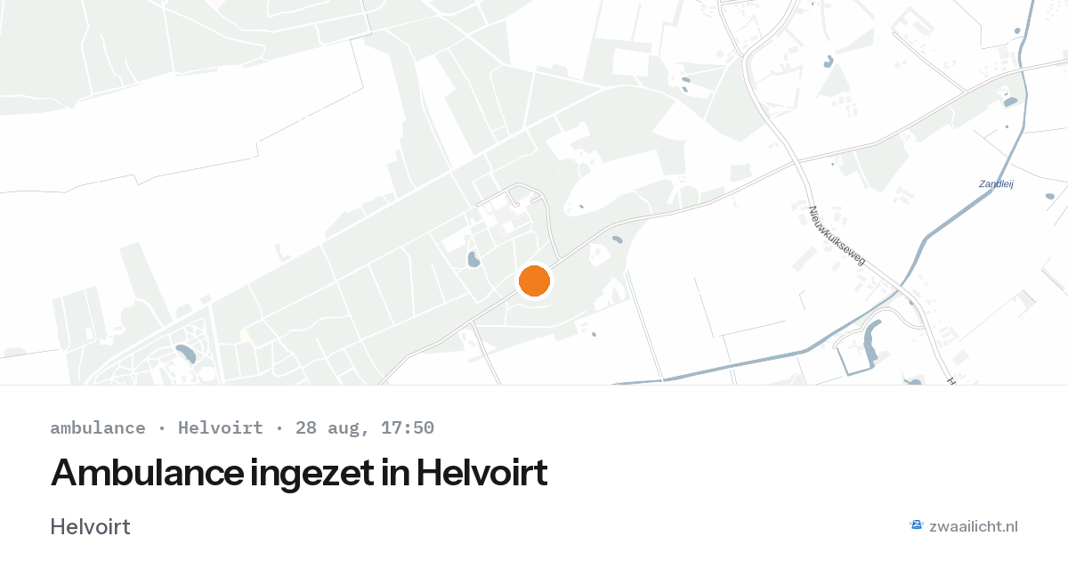 Ambulance ingezet in Helvoirt — 28 aug 2026