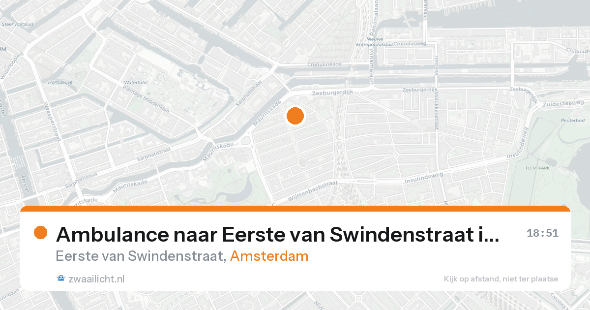 Ambulance naar Eerste van Swindenstraat in Amsterdam — 23 aug 2026