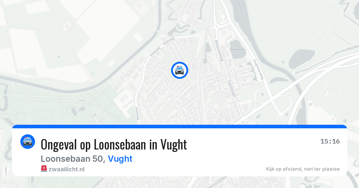 Ongeval op Loonsebaan in Vught — 26 mrt 2026
