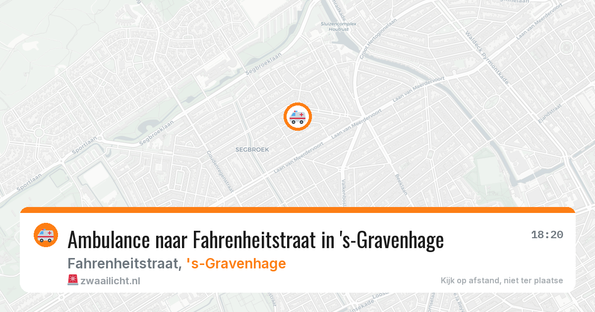 Ambulance naar Fahrenheitstraat in 's-Gravenhage — 7 jul 2026