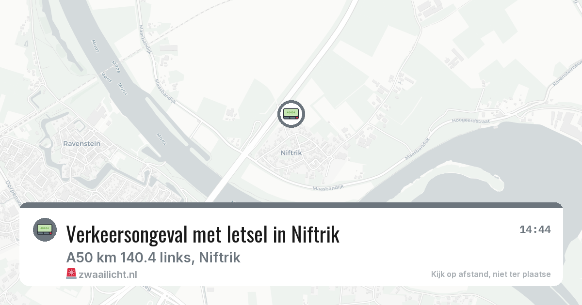 Verkeersongeval met letsel in Niftrik — 27 mei 2026