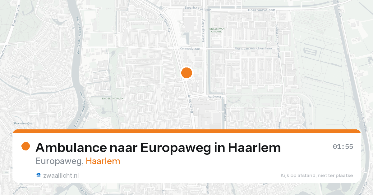 Ambulance naar Europaweg in Haarlem — 15 aug 2026