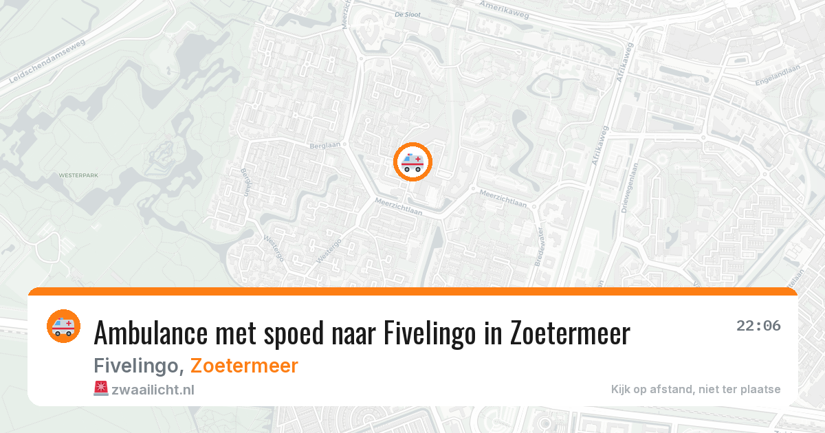 Ambulance met spoed naar Fivelingo in Zoetermeer — 4 apr 2026