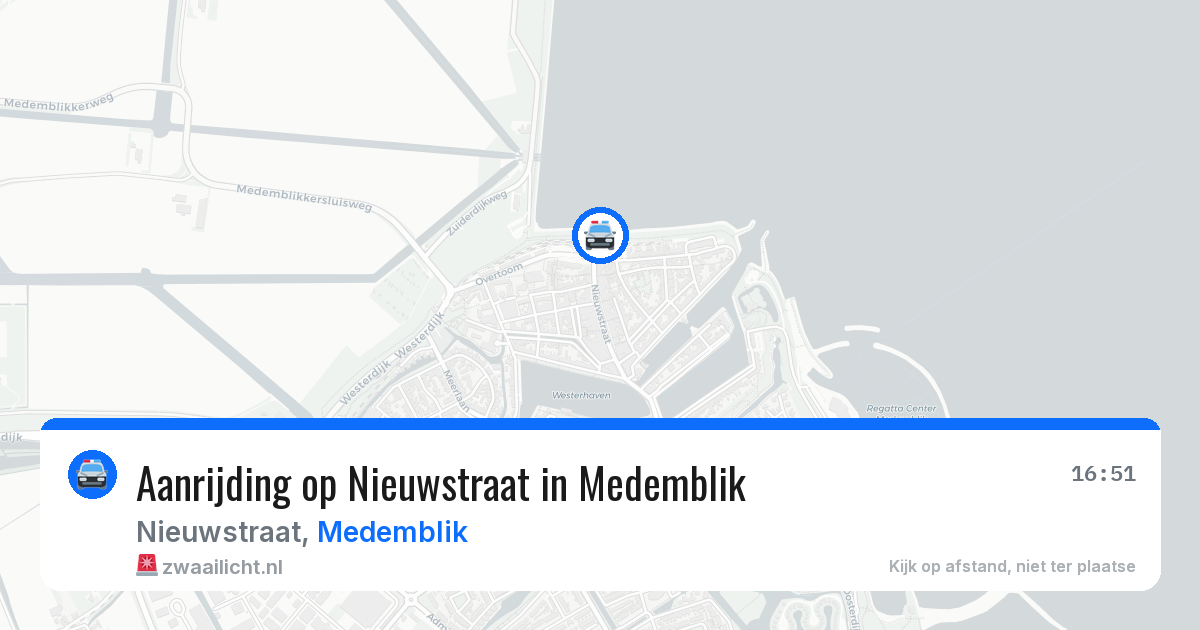 Aanrijding op Nieuwstraat in Medemblik — 12 jun 2026