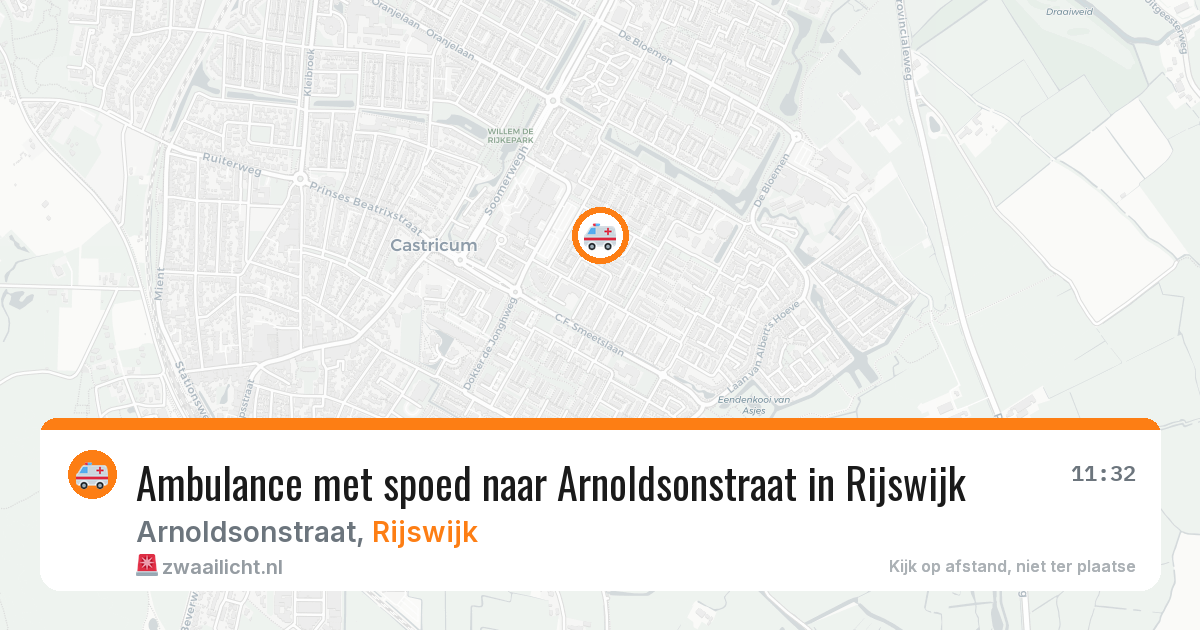 Ambulance met spoed naar Arnoldsonstraat in Rijswijk — 18 jan 2026