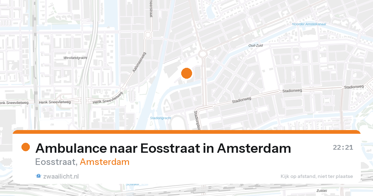 Ambulance naar Eosstraat in Amsterdam — 25 aug 2026