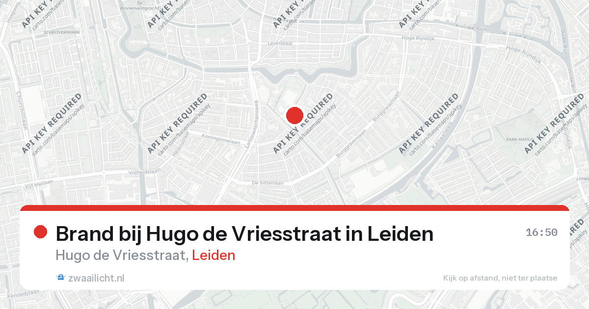 Brand bij Hugo de Vriesstraat in Leiden — 17 feb 2026