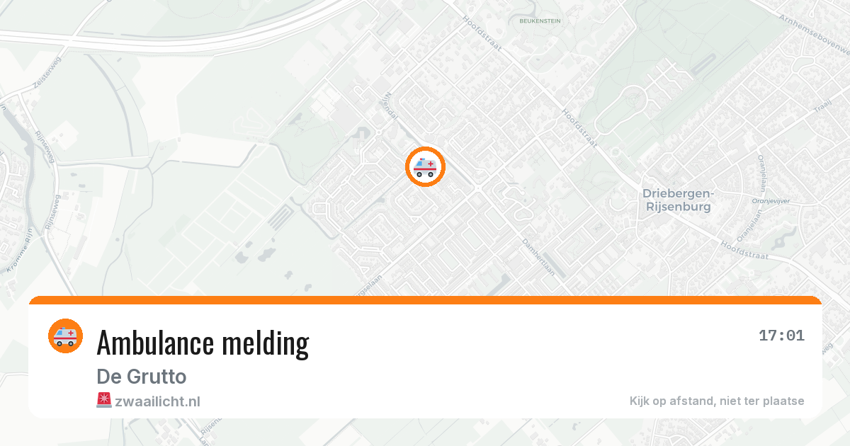 Ambulance melding — 17 jun 2026