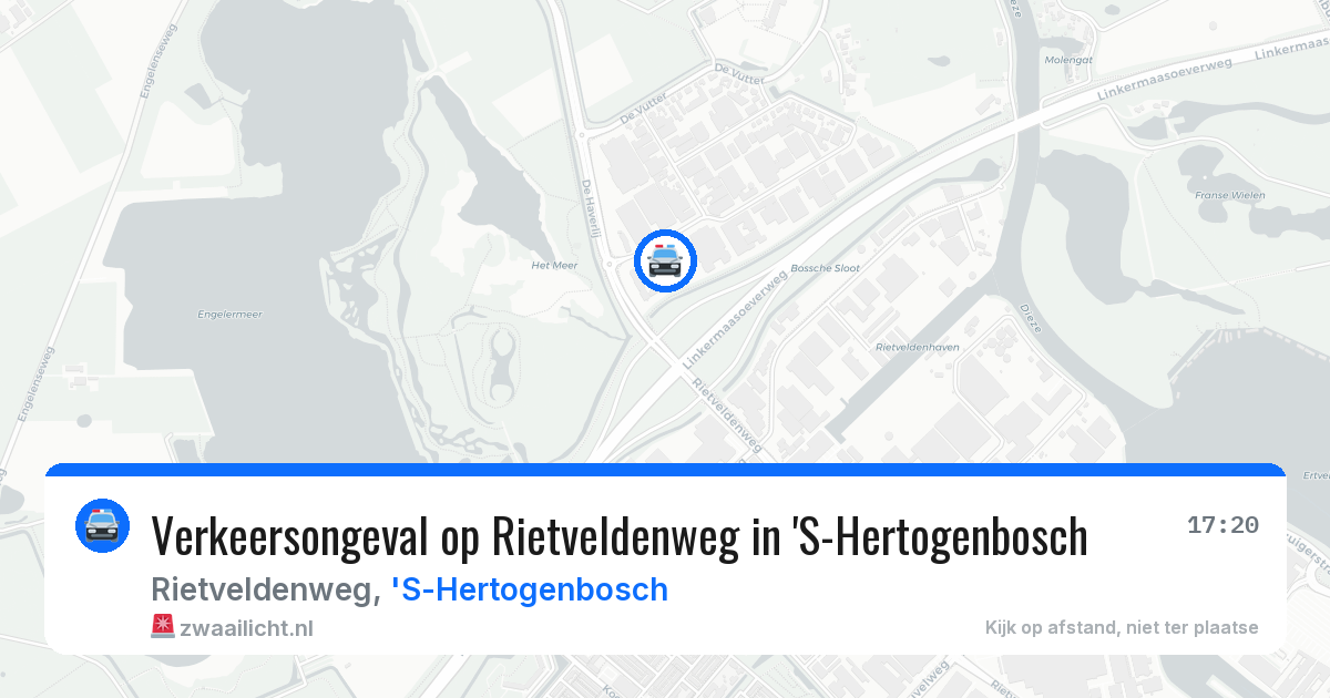 Verkeersongeval op Rietveldenweg in 'S-Hertogenbosch — 30 jun 2026