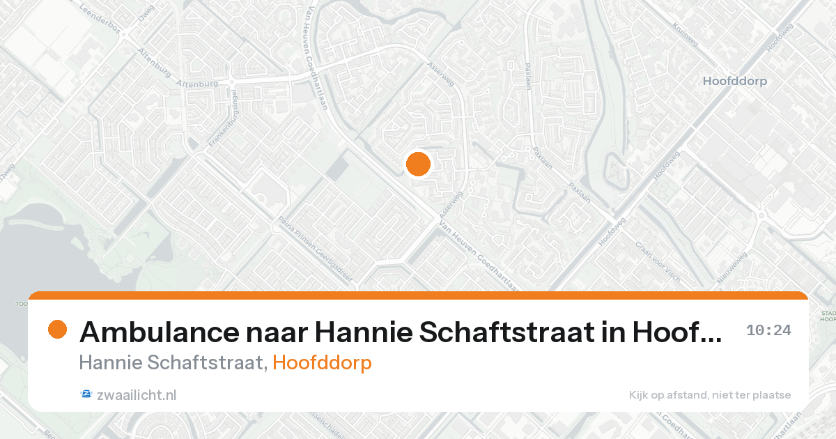 Ambulance naar Hannie Schaftstraat in Hoofddorp — 31 jan 2026