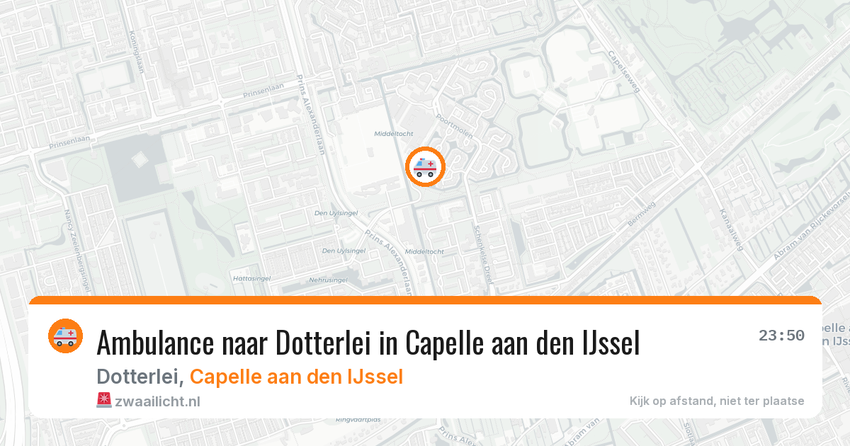Ambulance naar Dotterlei in Capelle aan den IJssel — 2 apr 2026