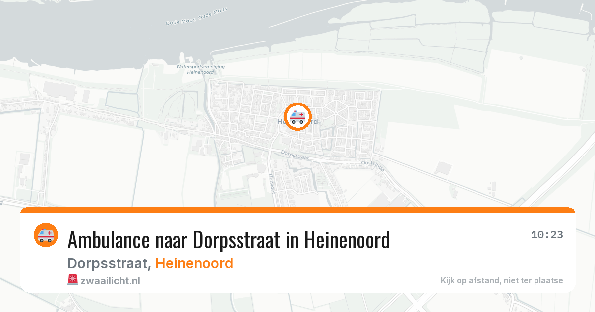 Ambulance naar Dorpsstraat in Heinenoord — 21 mrt 2026