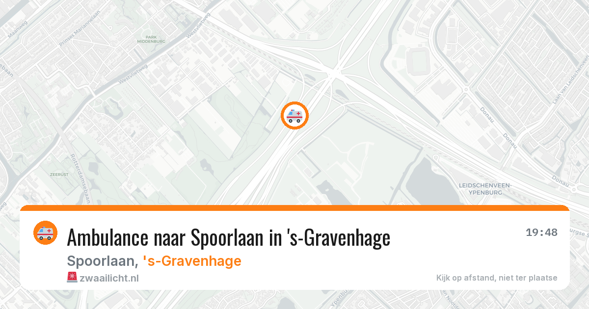 Ambulance naar Spoorlaan in 's-Gravenhage — 18 jun 2026