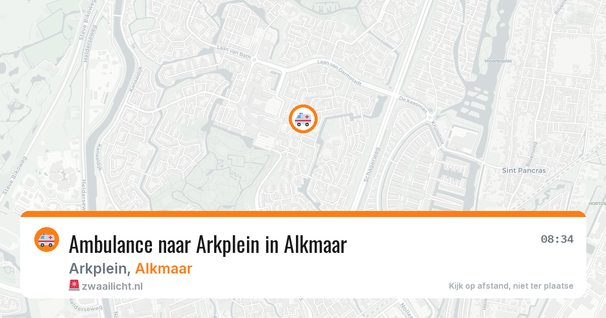 Ambulance naar Arkplein in Alkmaar — 16 apr 2026