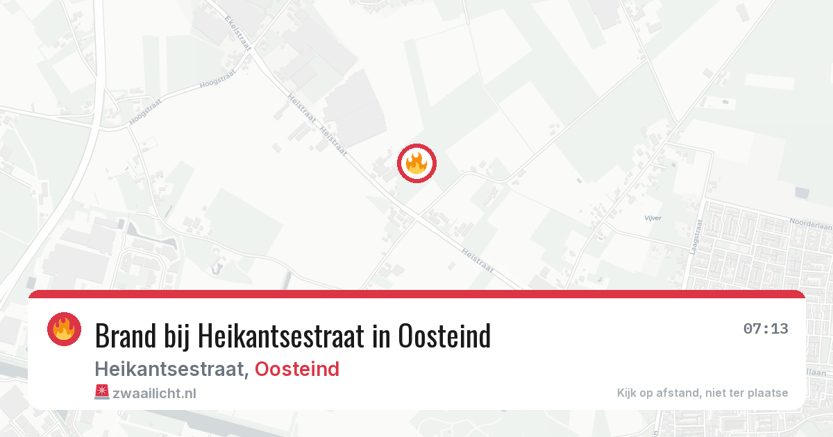 Brand bij Heikantsestraat in Oosteind — 1 jul 2026
