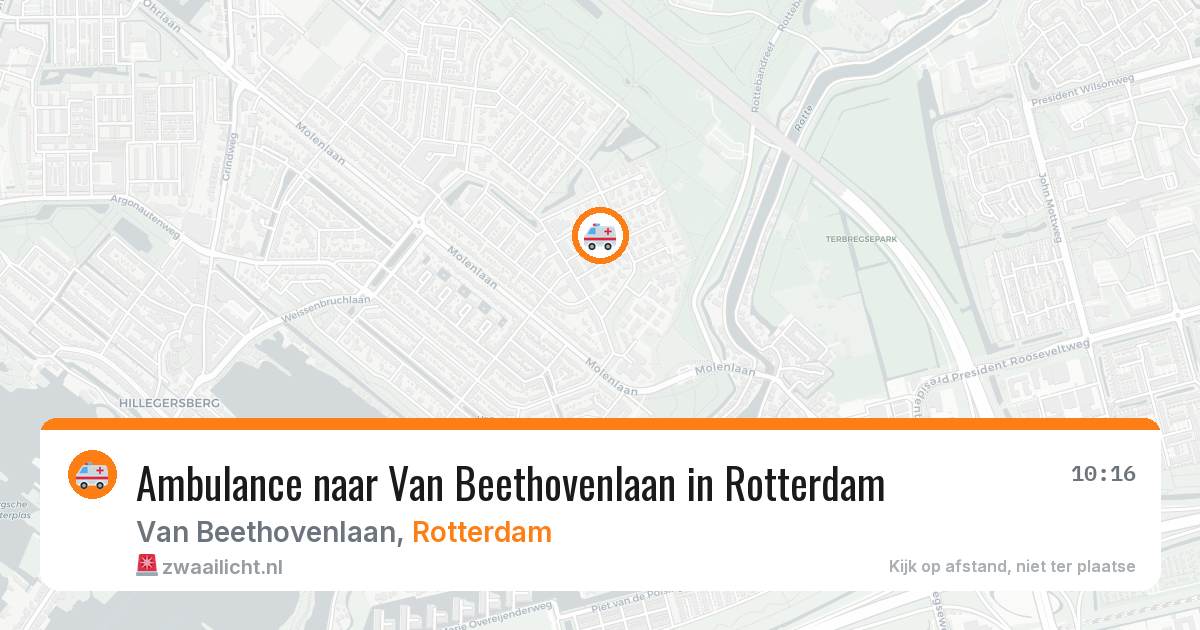 Ambulance naar Van Beethovenlaan in Rotterdam — 11 aug 2026