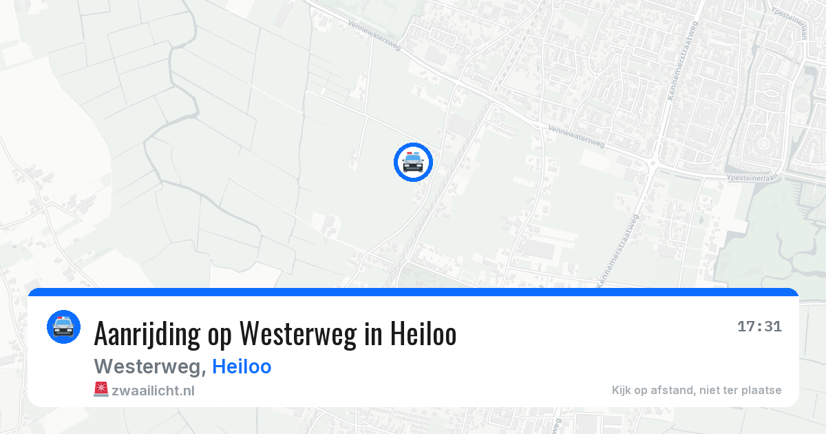 Aanrijding op Westerweg in Heiloo — 15 jul 2026