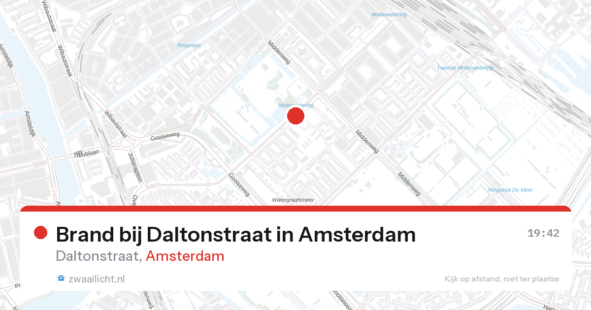 Brand bij Daltonstraat in Amsterdam — 28 aug 2026