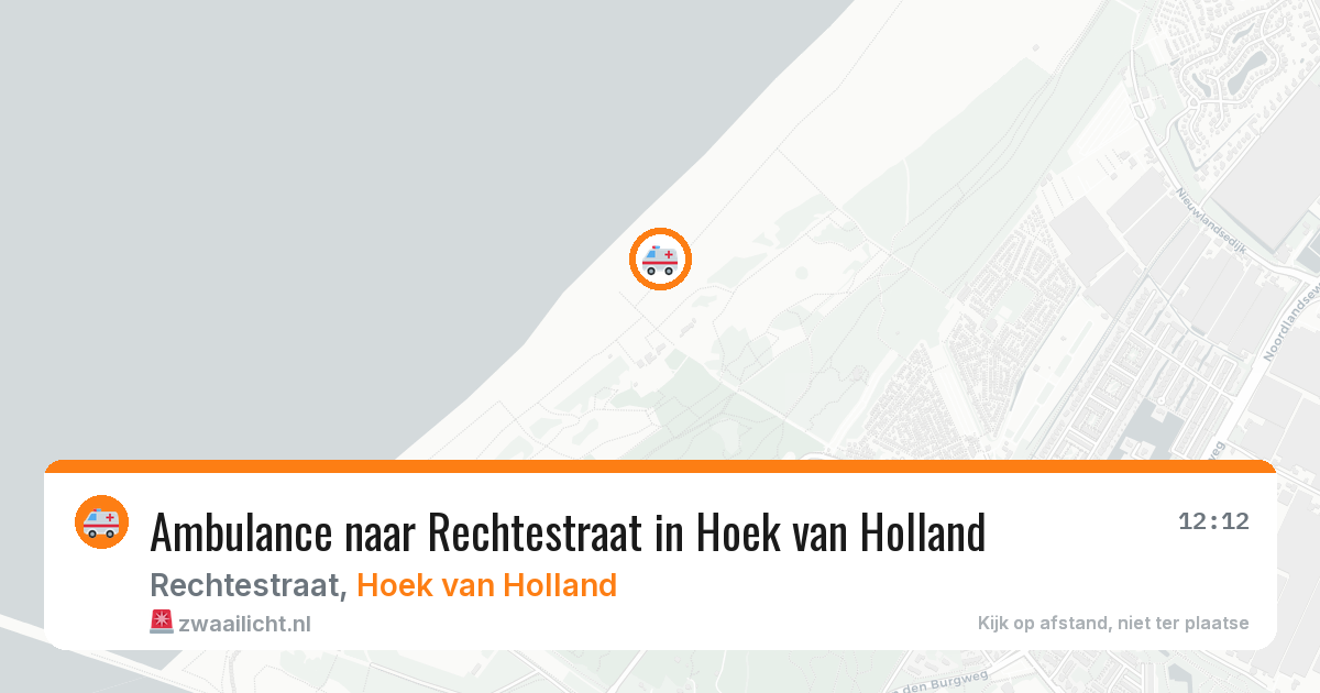 Ambulance naar Rechtestraat in Hoek van Holland — 23 mei 2026