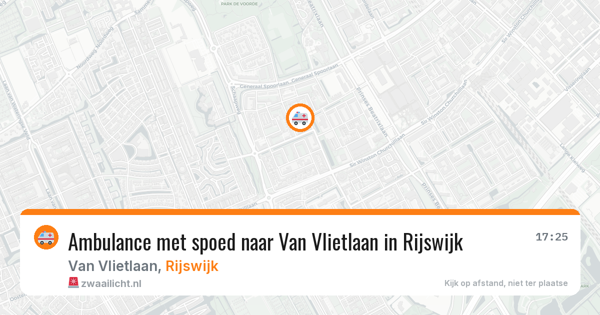 Ambulance met spoed naar Van Vlietlaan in Rijswijk — 3 jul 2026