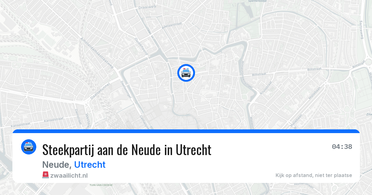 Steekpartij aan de Neude in Utrecht — 12 apr 2026