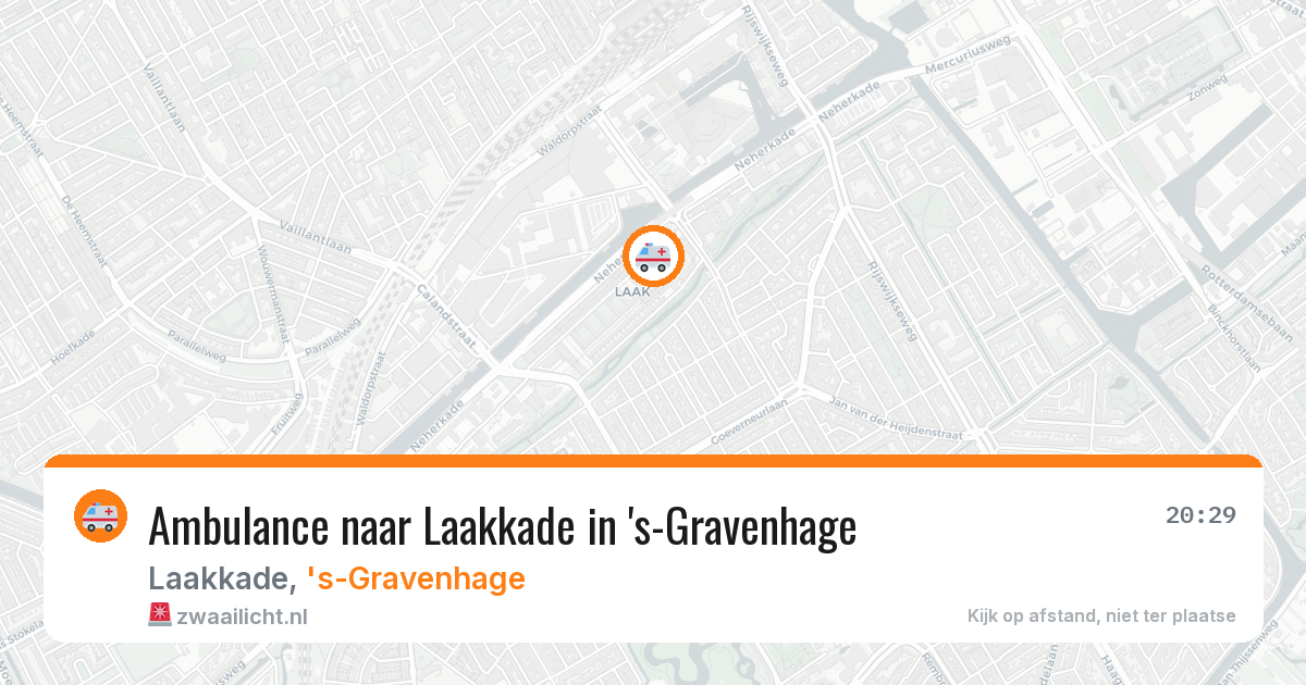 Ambulance naar Laakkade in 's-Gravenhage — 30 jun 2026