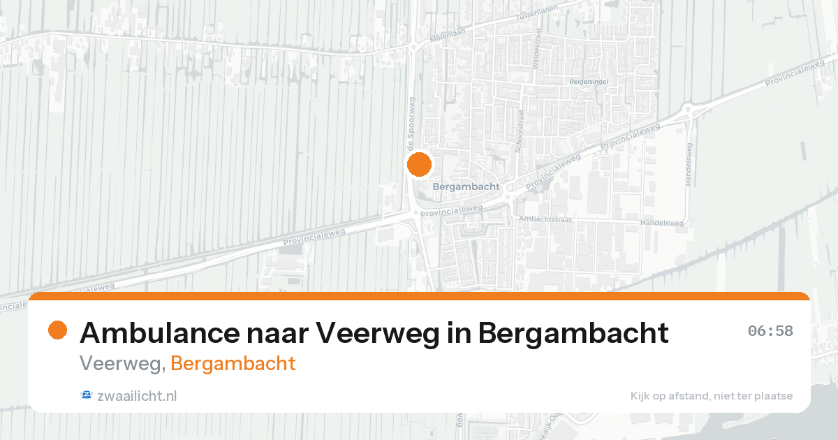 Ambulance naar Veerweg in Bergambacht — 31 jan 2026