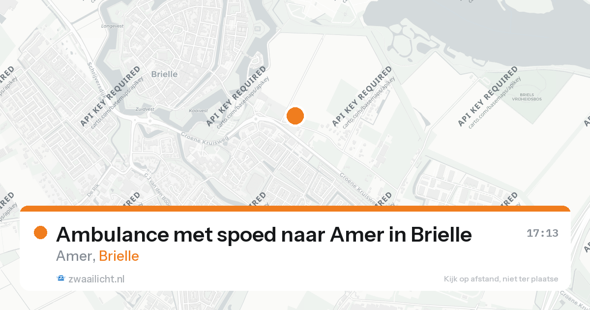 Ambulance met spoed naar Amer in Brielle — 26 aug 2026