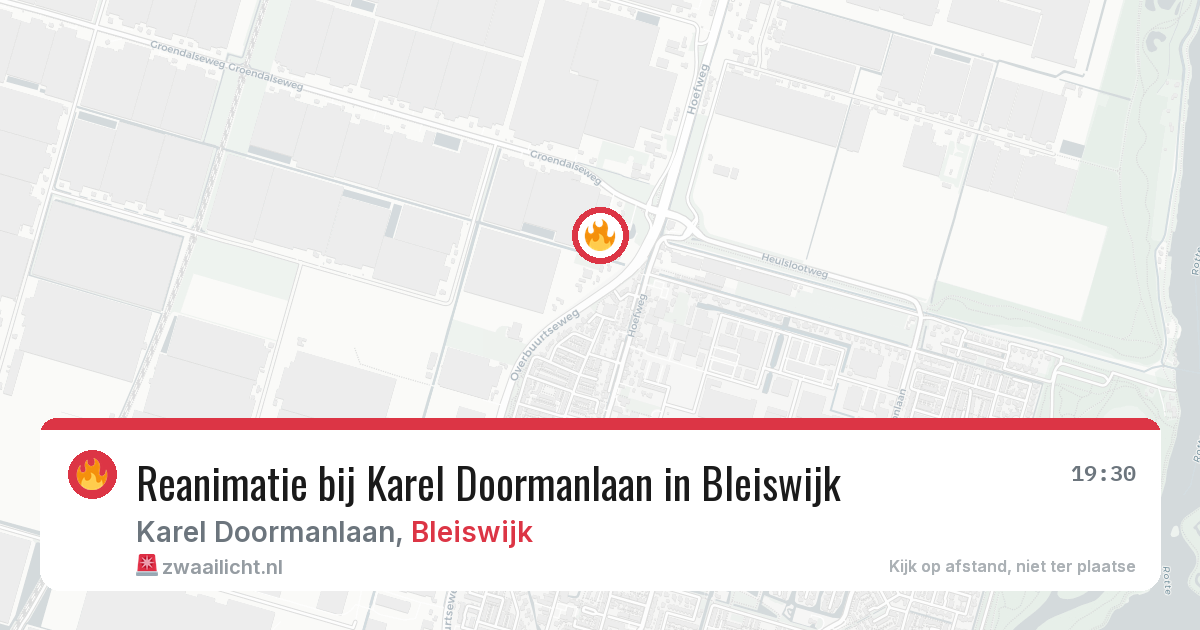Reanimatie bij Karel Doormanlaan in Bleiswijk — 19 jun 2026