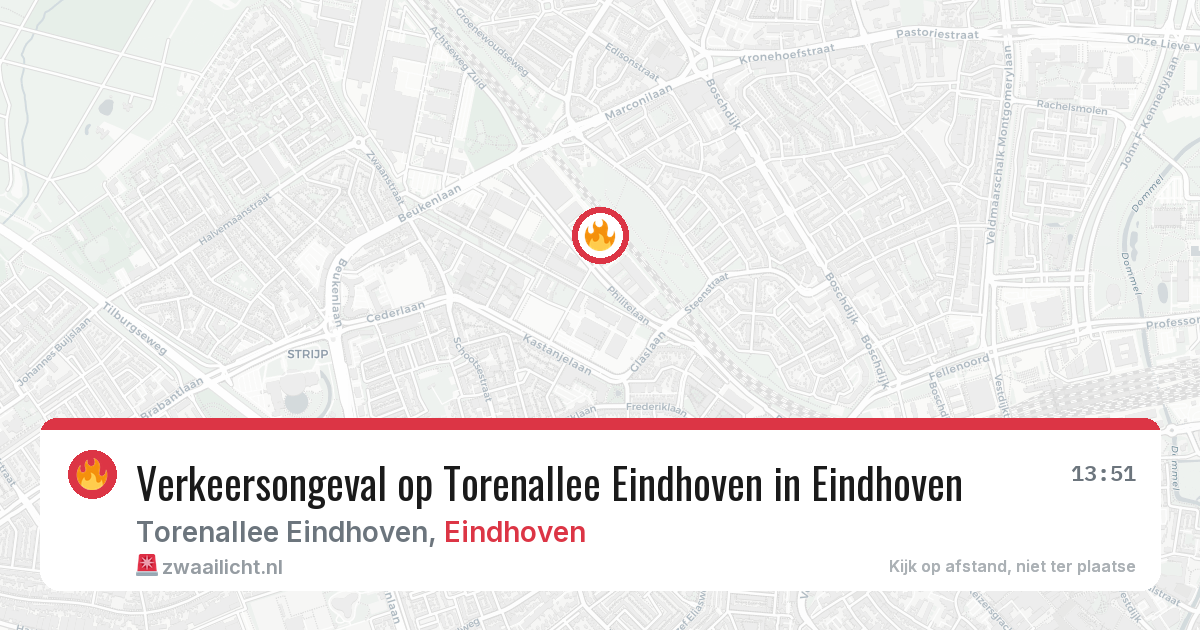 Verkeersongeval op Torenallee Eindhoven in Eindhoven — 17 jun 2026